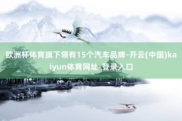歐洲杯體育旗下領有15個汽車品牌-開云(中國)kaiyun體育網址-登錄入口