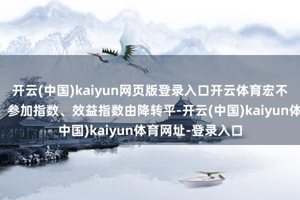 開云(中國)kaiyun網(wǎng)頁版登錄入口開云體育宏不雅經(jīng)濟(jì)感受指數(shù)、參加指數(shù)、效益指數(shù)由降轉(zhuǎn)平-開云(中國)kaiyun體育網(wǎng)址-登錄入口